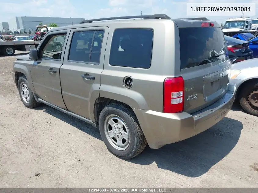 2007 Jeep Patriot Sport VIN: 1J8FF28W97D393084 Lot: 12314833