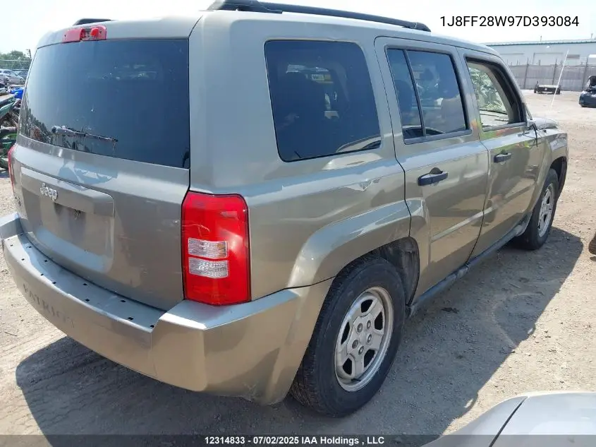 2007 Jeep Patriot Sport VIN: 1J8FF28W97D393084 Lot: 12314833