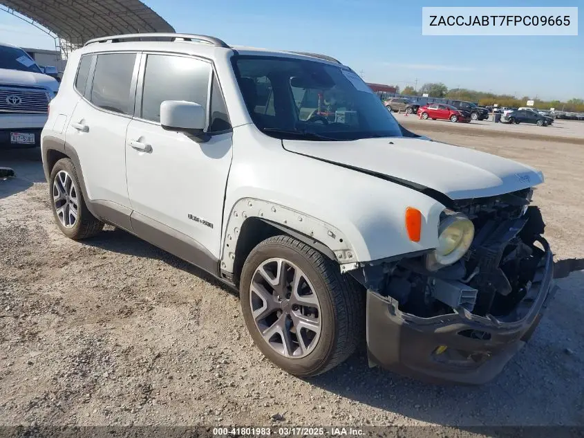 2015 Jeep Renegade Latitude VIN: ZACCJABT7FPC09665 Lot: 41801983