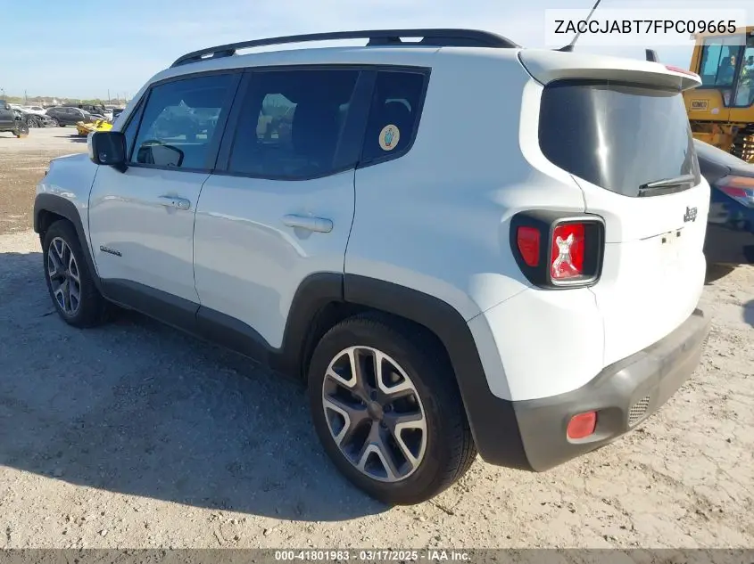 2015 Jeep Renegade Latitude VIN: ZACCJABT7FPC09665 Lot: 41801983