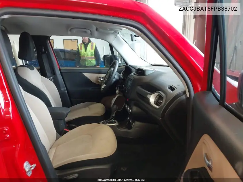 2015 Jeep Renegade Sport VIN: ZACCJBAT5FPB38702 Lot: 42258813