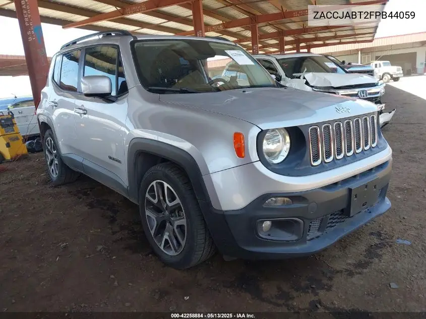 2015 Jeep Renegade Latitude VIN: ZACCJABT2FPB44059 Lot: 42258884
