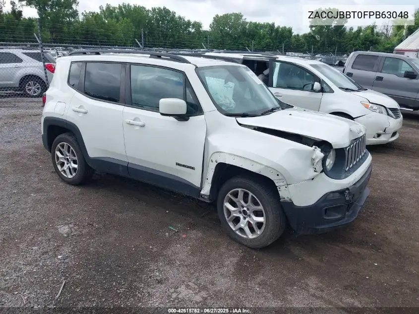 2015 Jeep Renegade Latitude VIN: ZACCJBBT0FPB63048 Lot: 42615762
