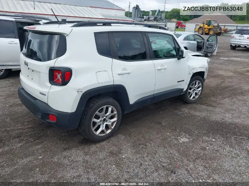 2015 Jeep Renegade Latitude VIN: ZACCJBBT0FPB63048 Lot: 42615762