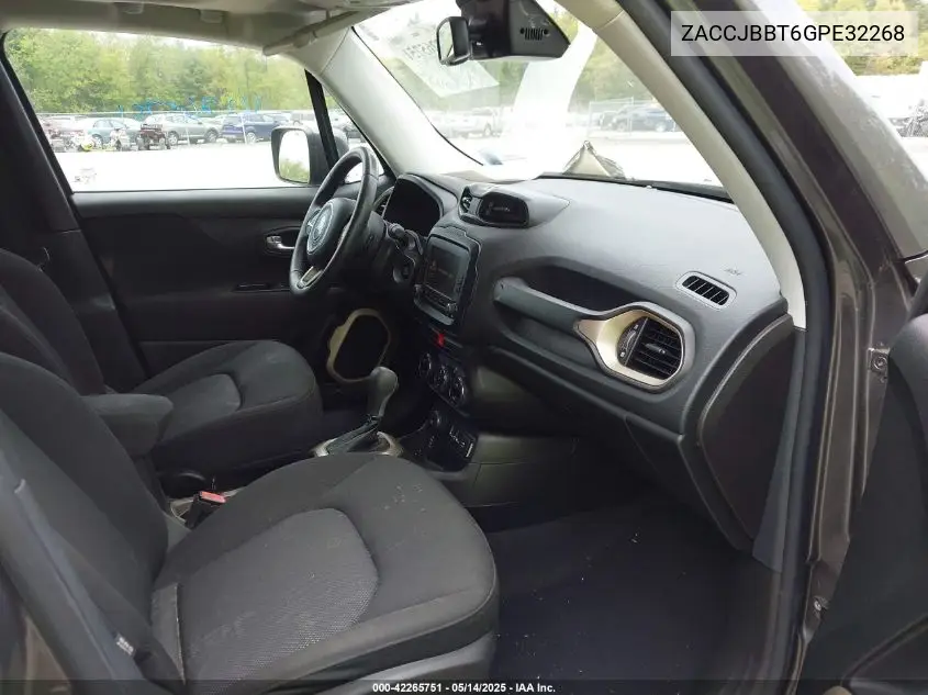 2016 Jeep Renegade Latitude VIN: ZACCJBBT6GPE32268 Lot: 42265751
