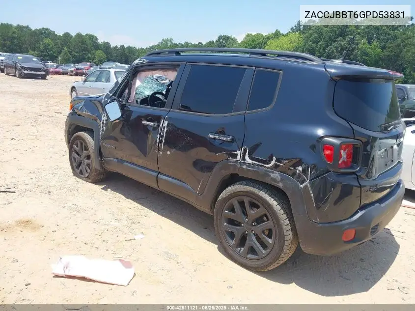 2016 Jeep Renegade Justice VIN: ZACCJBBT6GPD53831 Lot: 42611121