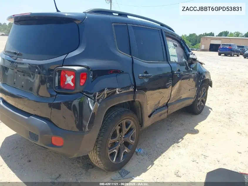 2016 Jeep Renegade Justice VIN: ZACCJBBT6GPD53831 Lot: 42611121