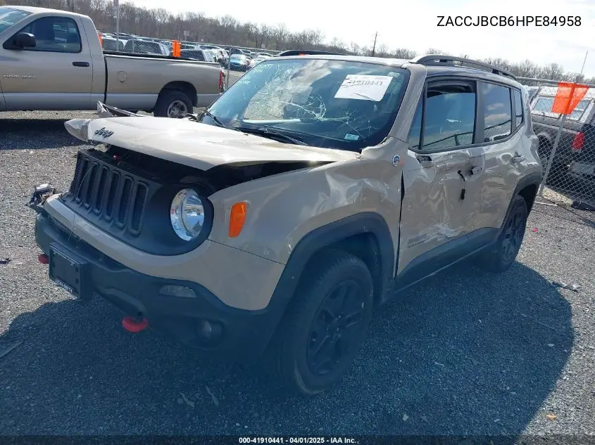 2017 Jeep Renegade Deserthawk 4X4 VIN: ZACCJBCB6HPE84958 Lot: 41910441