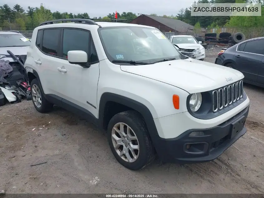 2017 Jeep Renegade Latitude 4X4 VIN: ZACCJBBB5HPG41638 Lot: 42246954