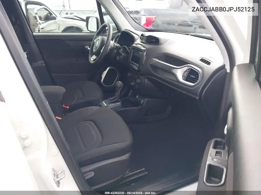 2018 Jeep Renegade Latitude Fwd VIN: ZACCJABB0JPJ52125 Lot: 42262220