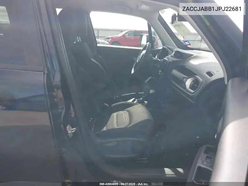 2018 Jeep Renegade Latitude Fwd VIN: ZACCJABB1JPJ22681 Lot: 42604899