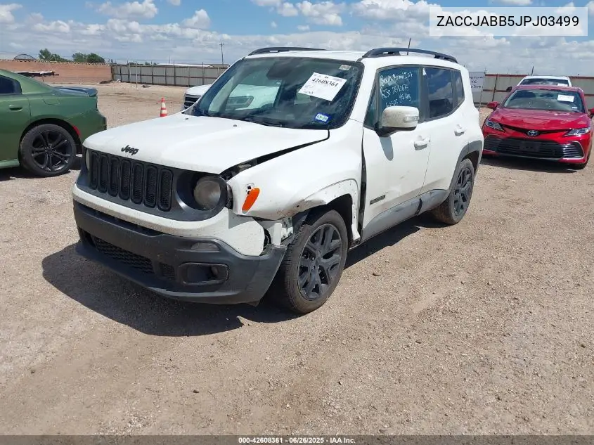 2018 Jeep Renegade Altitude Fwd VIN: ZACCJABB5JPJ03499 Lot: 42608361