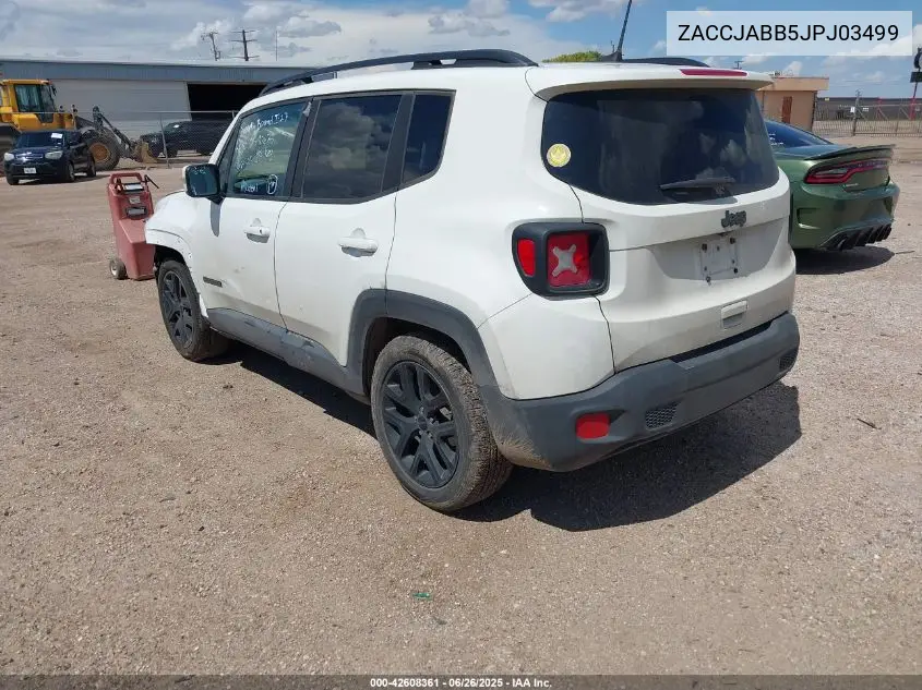 2018 Jeep Renegade Altitude Fwd VIN: ZACCJABB5JPJ03499 Lot: 42608361