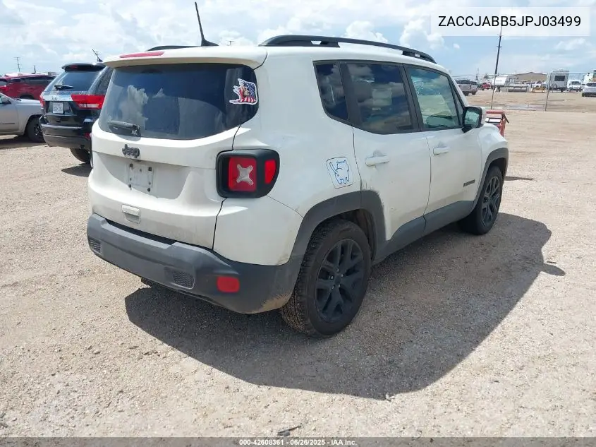2018 Jeep Renegade Altitude Fwd VIN: ZACCJABB5JPJ03499 Lot: 42608361