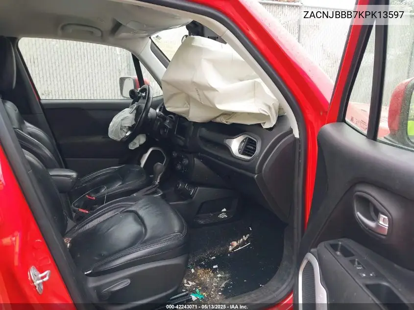2019 Jeep Renegade Latitude 4X4 VIN: ZACNJBBB7KPK13597 Lot: 42243071