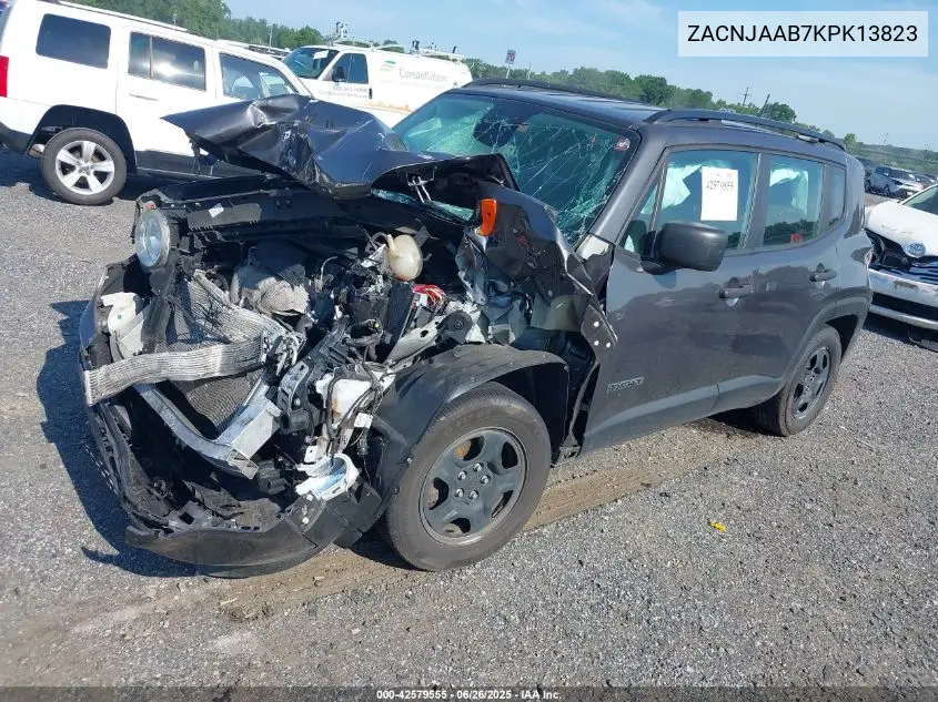 2019 Jeep Renegade Sport Fwd VIN: ZACNJAAB7KPK13823 Lot: 42579555