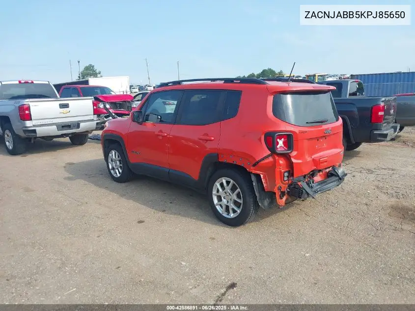 2019 Jeep Renegade Latitude VIN: ZACNJABB5KPJ85650 Lot: 42586891