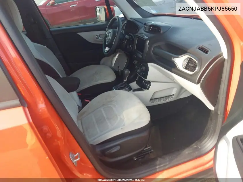 2019 Jeep Renegade Latitude VIN: ZACNJABB5KPJ85650 Lot: 42586891