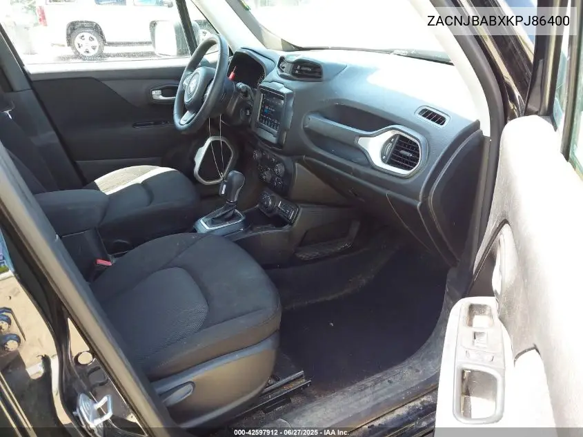 2019 Jeep Renegade Sport 4X4 VIN: ZACNJBABXKPJ86400 Lot: 42597912