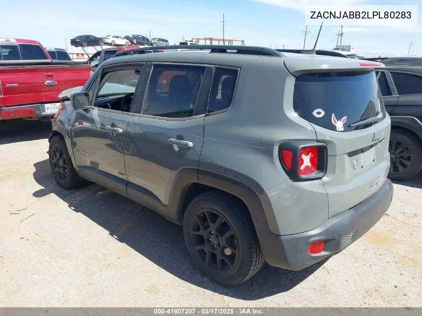 2020 Jeep Renegade Latitude Fwd VIN: ZACNJABB2LPL80283 Lot: 41807207