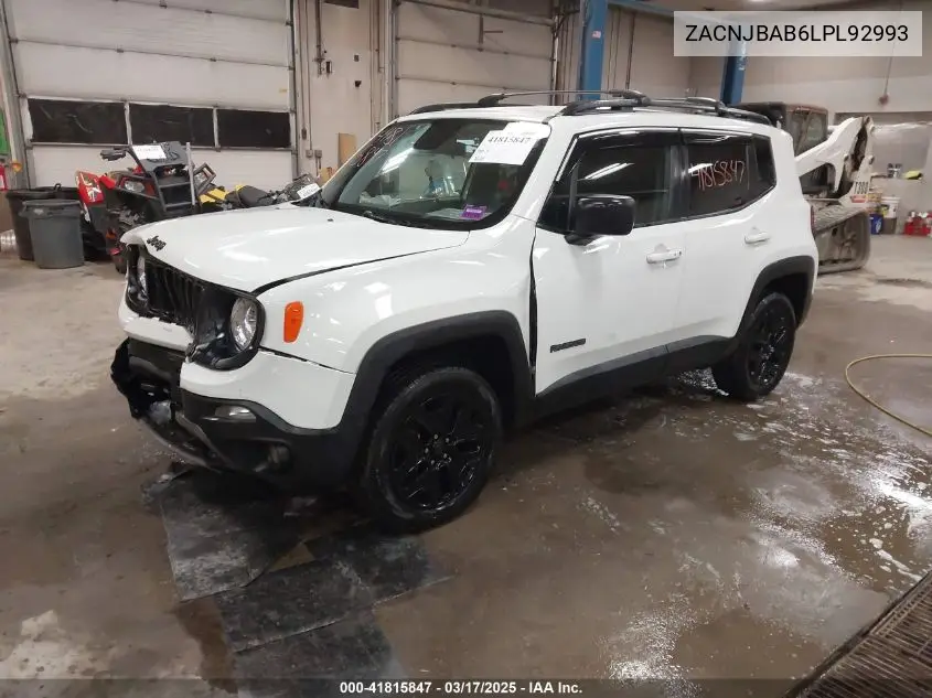 2020 Jeep Renegade Upland 4X4 VIN: ZACNJBAB6LPL92993 Lot: 41815847