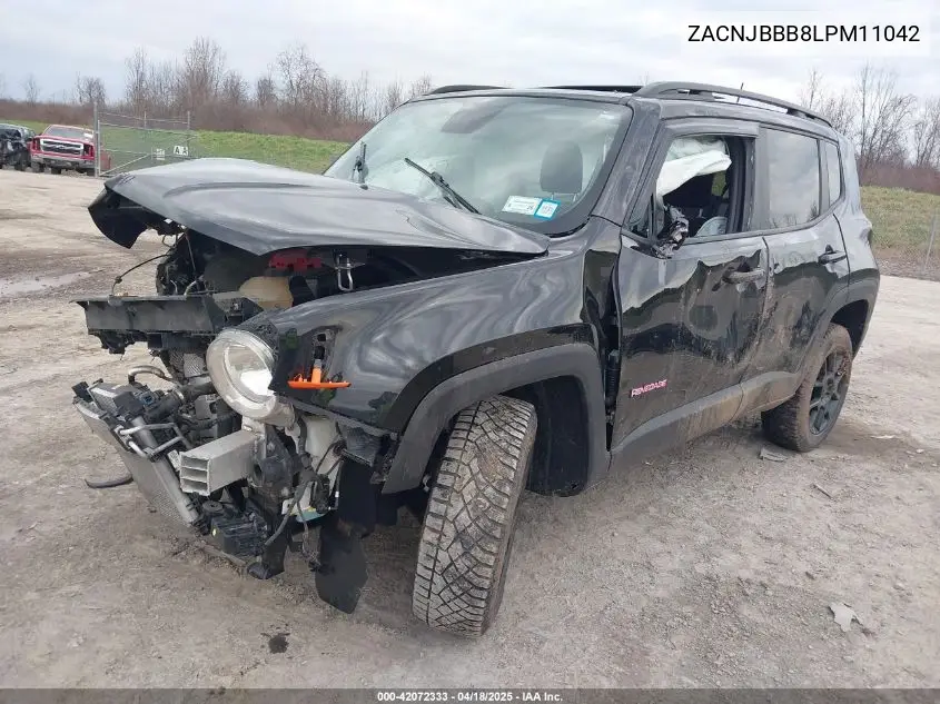 2020 Jeep Renegade Altitude 4X4 VIN: ZACNJBBB8LPM11042 Lot: 42072333