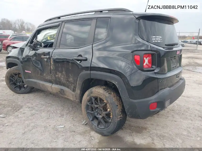 2020 Jeep Renegade Altitude 4X4 VIN: ZACNJBBB8LPM11042 Lot: 42072333