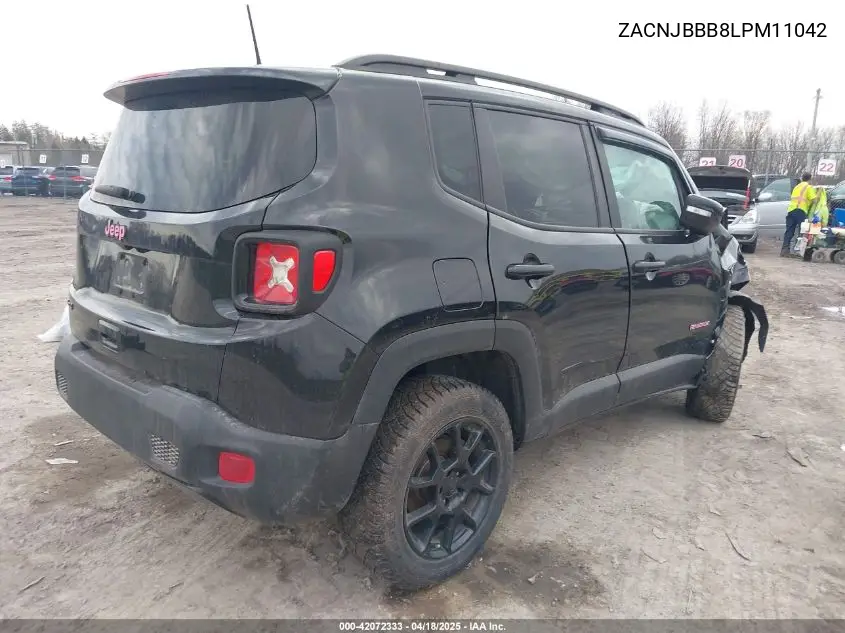 2020 Jeep Renegade Altitude 4X4 VIN: ZACNJBBB8LPM11042 Lot: 42072333