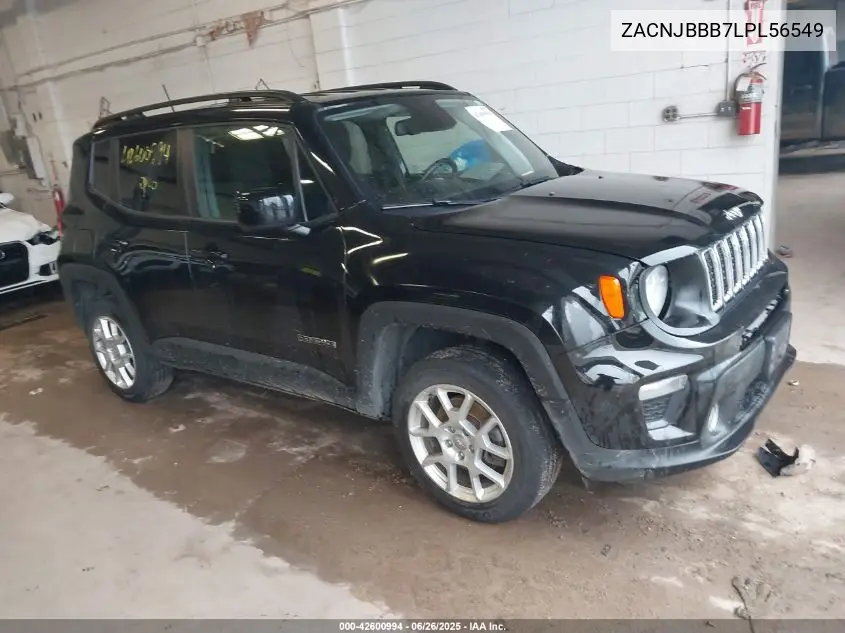 2020 Jeep Renegade Latitude 4X4 VIN: ZACNJBBB7LPL56549 Lot: 42600994