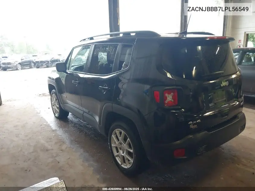 2020 Jeep Renegade Latitude 4X4 VIN: ZACNJBBB7LPL56549 Lot: 42600994
