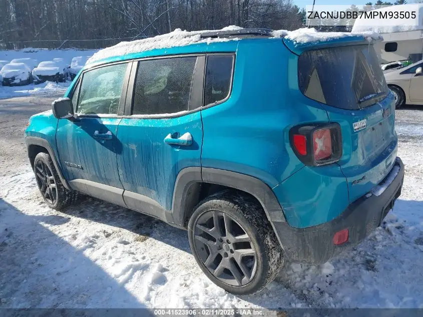 2021 Jeep Renegade 80Th Anniversary 4X4 VIN: ZACNJDBB7MPM93505 Lot: 41523906
