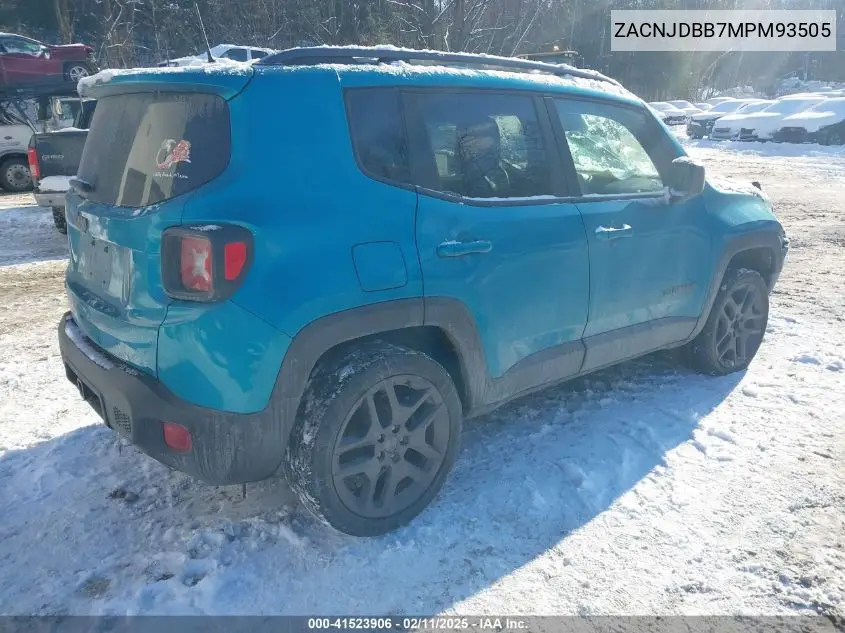 2021 Jeep Renegade 80Th Anniversary 4X4 VIN: ZACNJDBB7MPM93505 Lot: 41523906