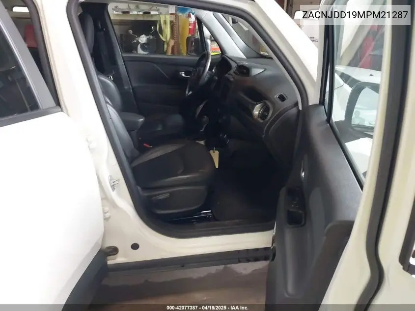 2021 Jeep Renegade Limited 4X4 VIN: ZACNJDD19MPM21287 Lot: 42077387