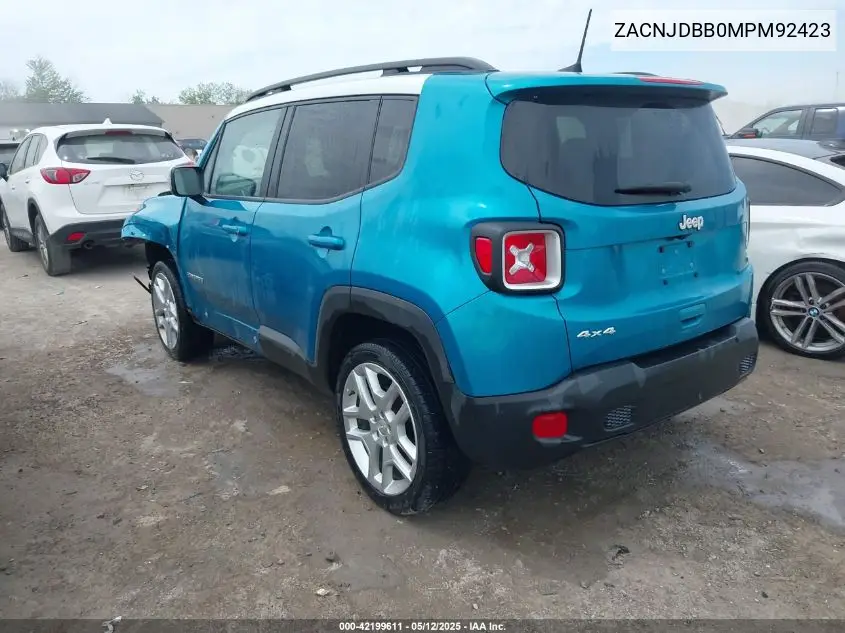 2021 Jeep Renegade Islander 4X4 VIN: ZACNJDBB0MPM92423 Lot: 42199611