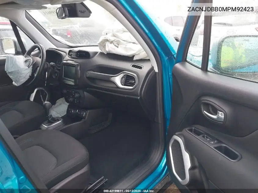 2021 Jeep Renegade Islander 4X4 VIN: ZACNJDBB0MPM92423 Lot: 42199611