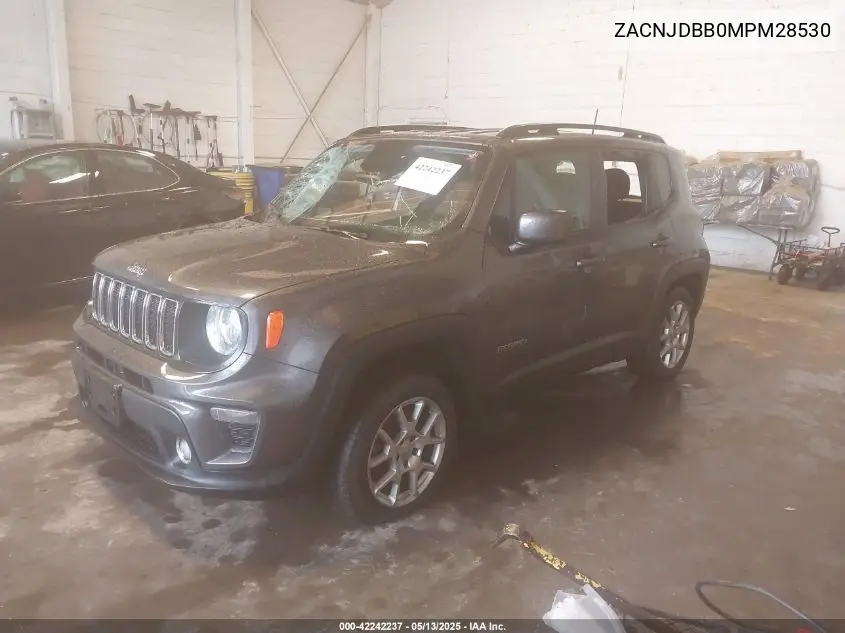 2021 Jeep Renegade Latitude 4X4 VIN: ZACNJDBB0MPM28530 Lot: 42242237