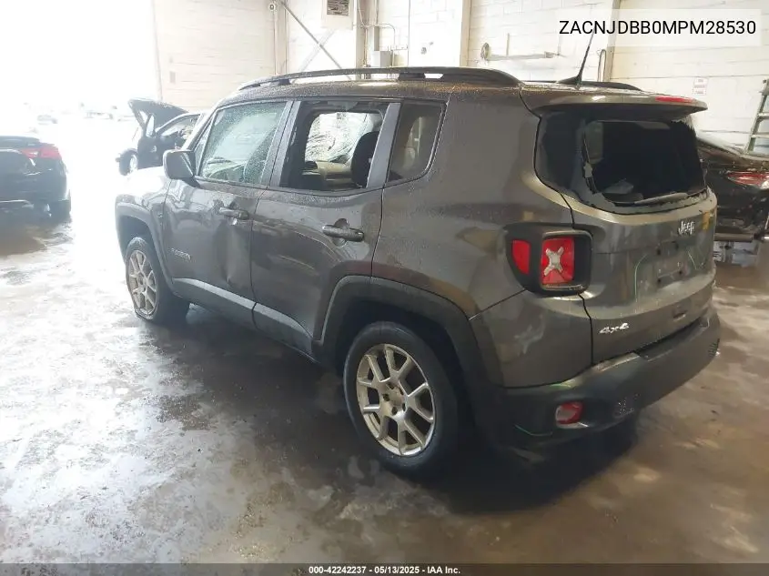 2021 Jeep Renegade Latitude 4X4 VIN: ZACNJDBB0MPM28530 Lot: 42242237