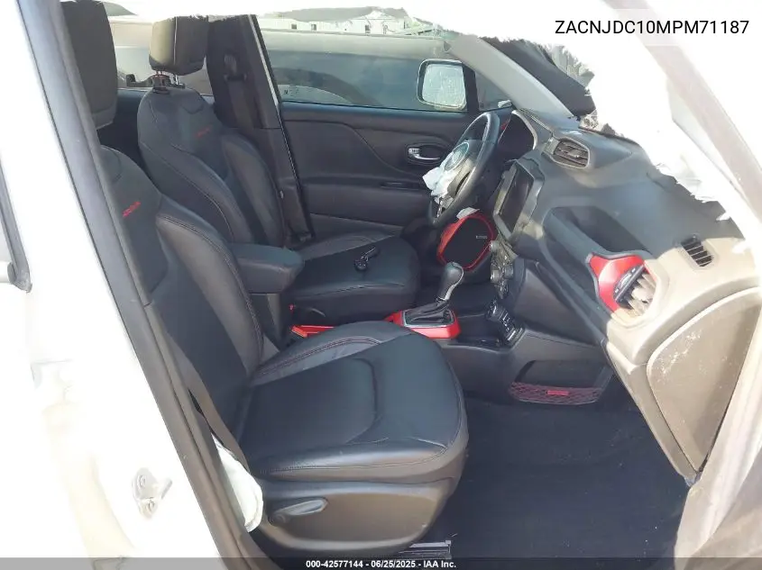 2021 Jeep Renegade Trailhawk VIN: ZACNJDC10MPM71187 Lot: 42577144