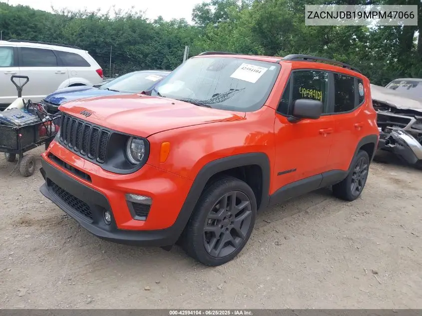 2021 Jeep Renegade 80Th Anniversary 4X4 VIN: ZACNJDB19MPM47066 Lot: 42594104