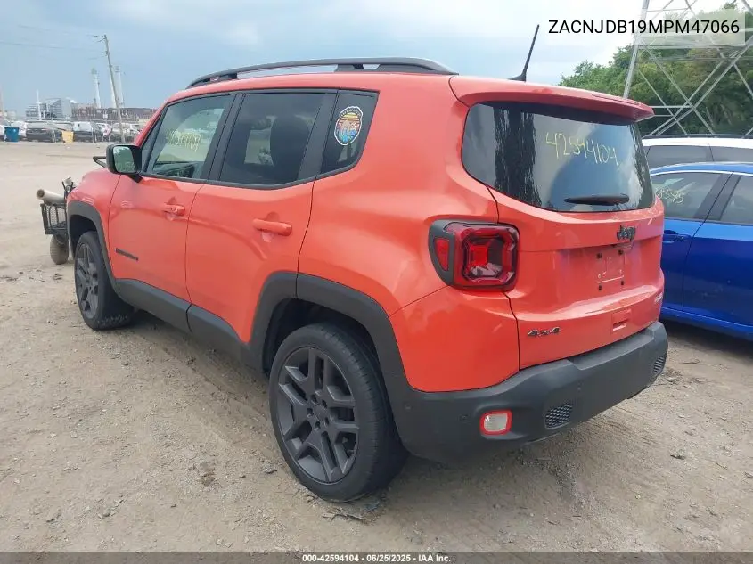 2021 Jeep Renegade 80Th Anniversary 4X4 VIN: ZACNJDB19MPM47066 Lot: 42594104