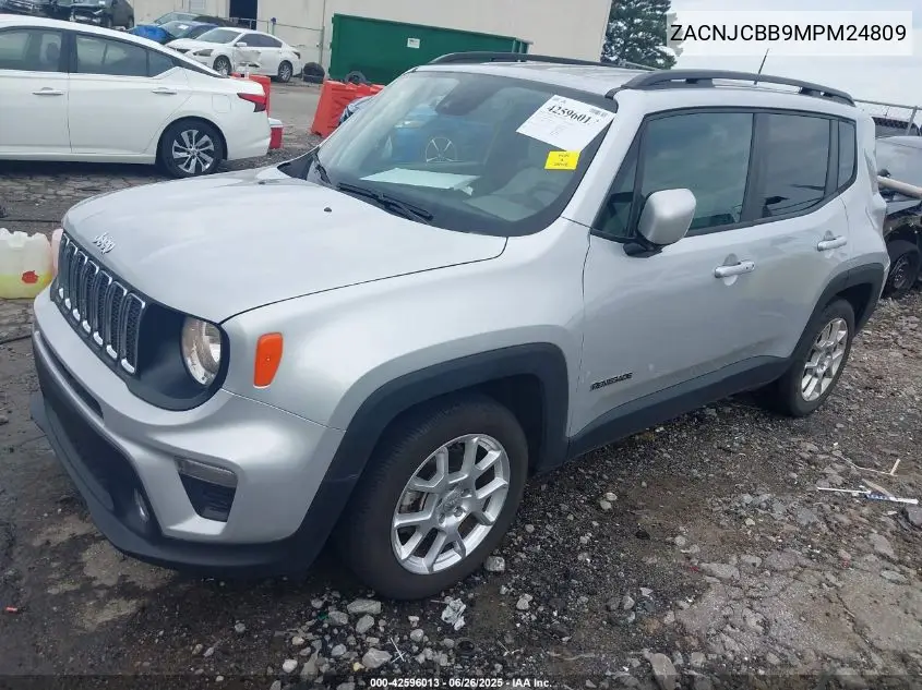 2021 Jeep Renegade Latitude Fwd VIN: ZACNJCBB9MPM24809 Lot: 42596013