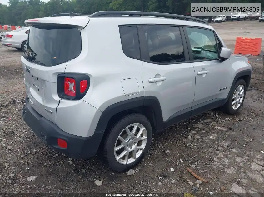2021 Jeep Renegade Latitude Fwd VIN: ZACNJCBB9MPM24809 Lot: 42596013
