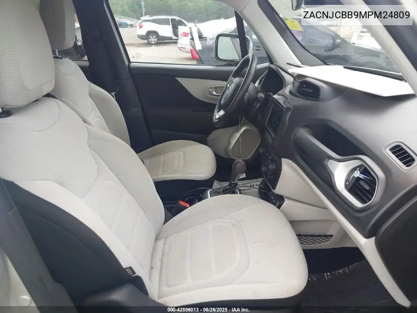 2021 Jeep Renegade Latitude Fwd VIN: ZACNJCBB9MPM24809 Lot: 42596013