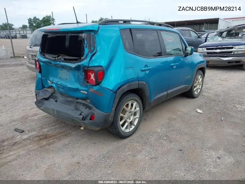 2021 Jeep Renegade Latitude Fwd VIN: ZACNJCBB9MPM28214 Lot: 42604023