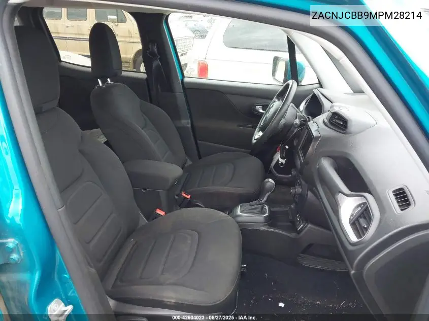 2021 Jeep Renegade Latitude Fwd VIN: ZACNJCBB9MPM28214 Lot: 42604023