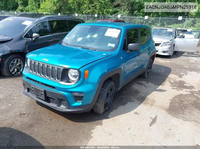 2021 Jeep Renegade Sport 4X4 VIN: ZACNJDAB5MPN25918 Lot: 42613591