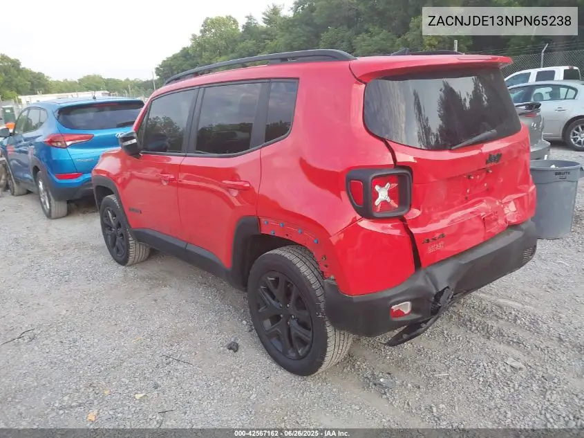2022 Jeep Renegade Altitude 4X4 VIN: ZACNJDE13NPN65238 Lot: 42567162
