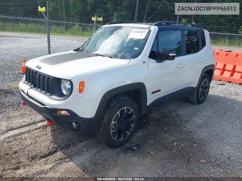 2023 Jeep Renegade Trailhawk 4X4 VIN: ZACNJDC18PPP66512 Lot: 42608005