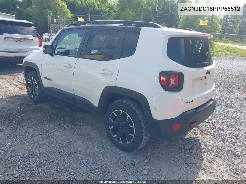 2023 Jeep Renegade Trailhawk 4X4 VIN: ZACNJDC18PPP66512 Lot: 42608005