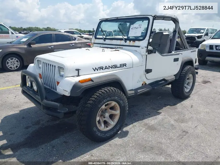 1990 Jeep Wrangler / Yj VIN: 2J4FY29T7LJ528844 Lot: 42354175
